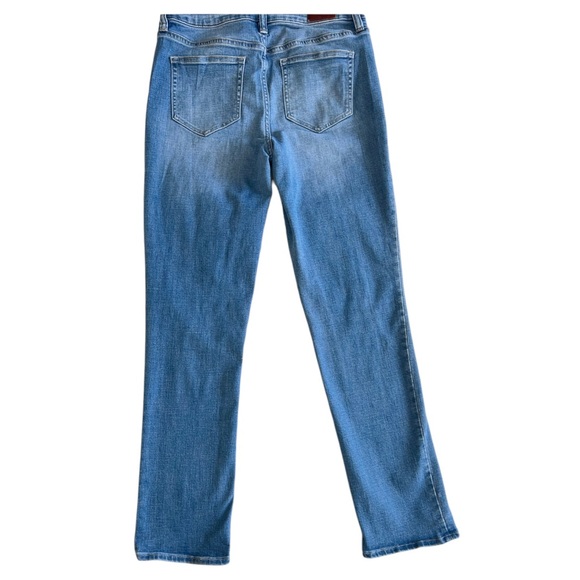 Lands End Mid Rise‎ 9” Straight Leg Jeans Medium Wash Denim Women’s Size 8 - Picture 4 of 13